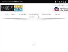 Tablet Screenshot of lassalehomes.com